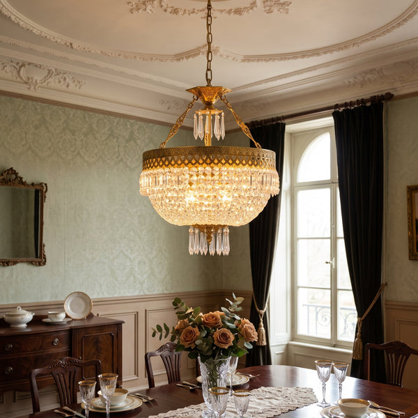 Kestford Filigree Brass Pendant Lamp