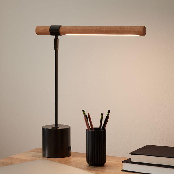Linear Wood LED Table Lamp