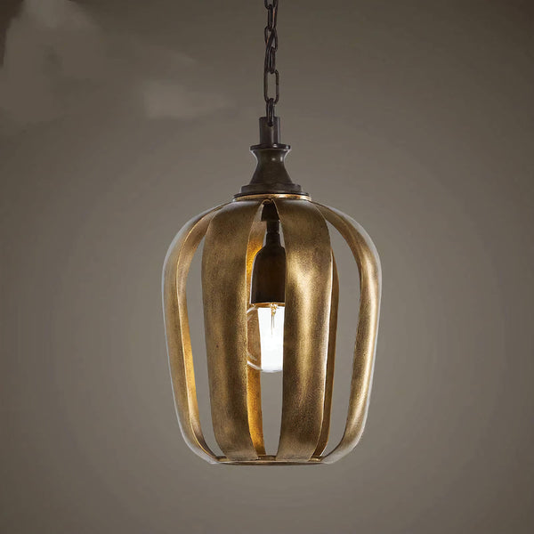 Cage Pendant Light | Antique Gold | CLCZZ0I