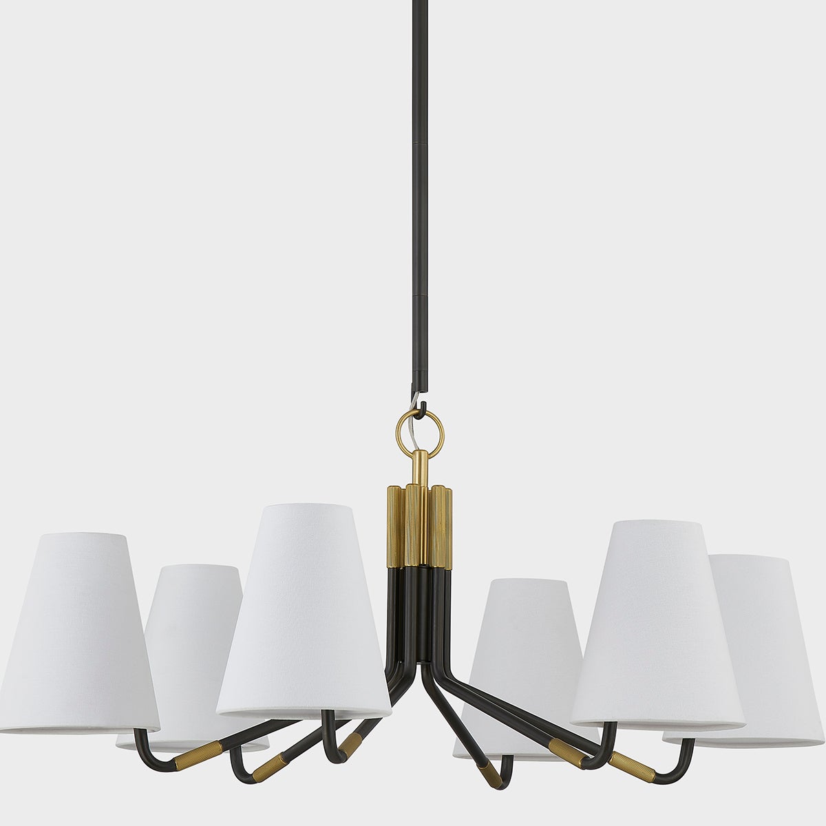 Stanwyck Vintage Industrial Fabric Chandelier