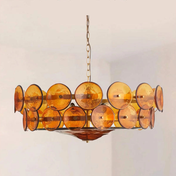 Amber Murano-Style Glass Chandelier | CLKOPS202