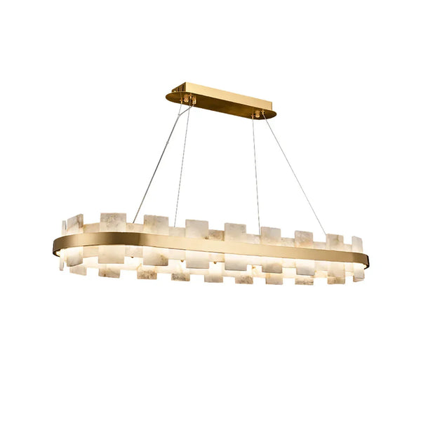 Oval Anita Alabaster Chandelier