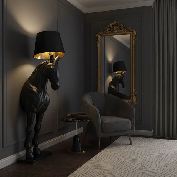 Derion Fabric Resin Floor Lamp
