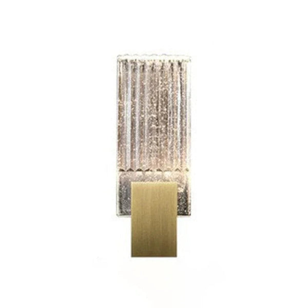 Pleated glass wall light