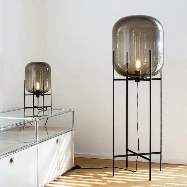 Glowlia Glass Shade Floor Lamp