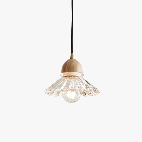 Vintage Single Made Glass Pendant Light