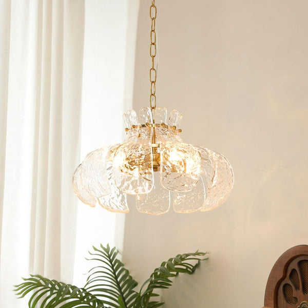 Arisha Modern Pear Shaped Chandelier Ice Melting Glass Bedroom