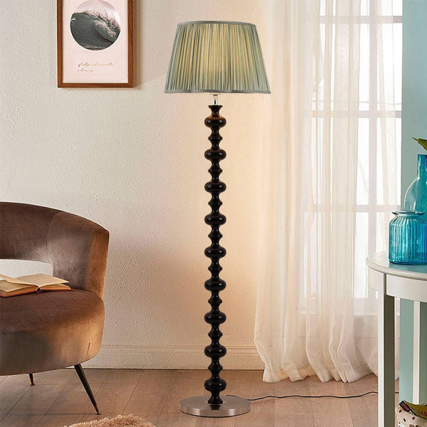 Rinivaine Wood Fabric Floor Lamp