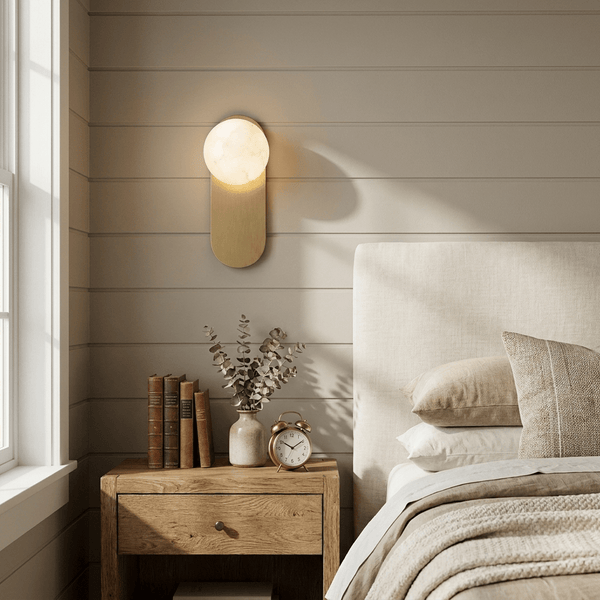 Mira Alabaster Globe Wall Sconce