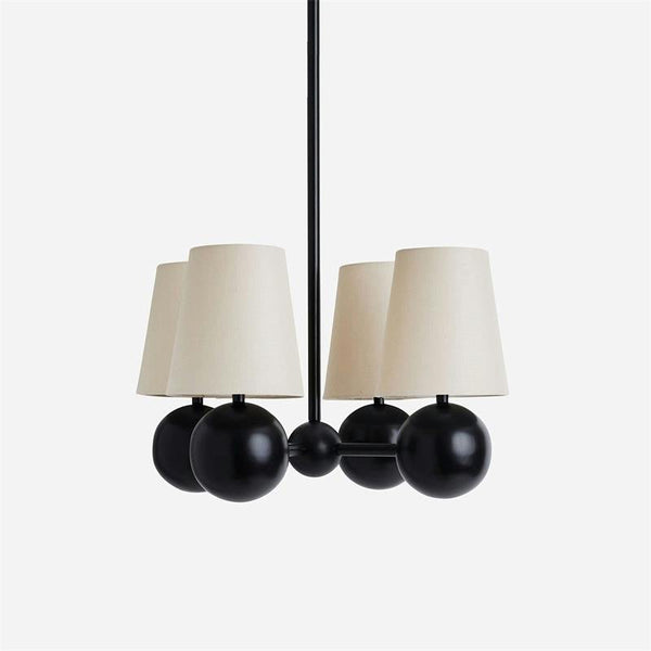 Aevuvyj Elegance Brass Fabric Chandelier