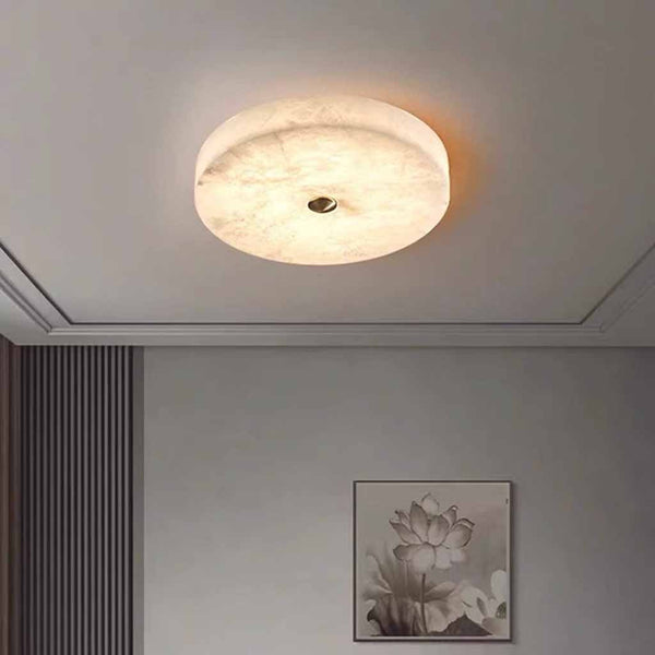 Round Ceiling Light Flush Mount Marble LED