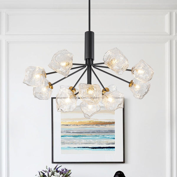 Norduvyr Funky Eclectic Frozen Icy Style Sputnik Chandelier
