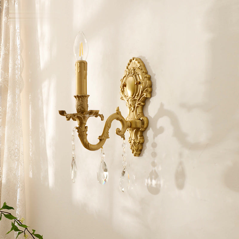 Silva Vintage Luxury LED Wall Light Crystal Living Room Hallway