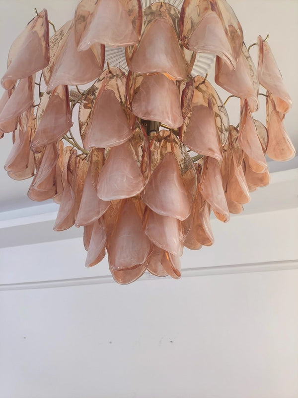 The Lucienne Chandelier | Glass & Stainless Steel | CLND016