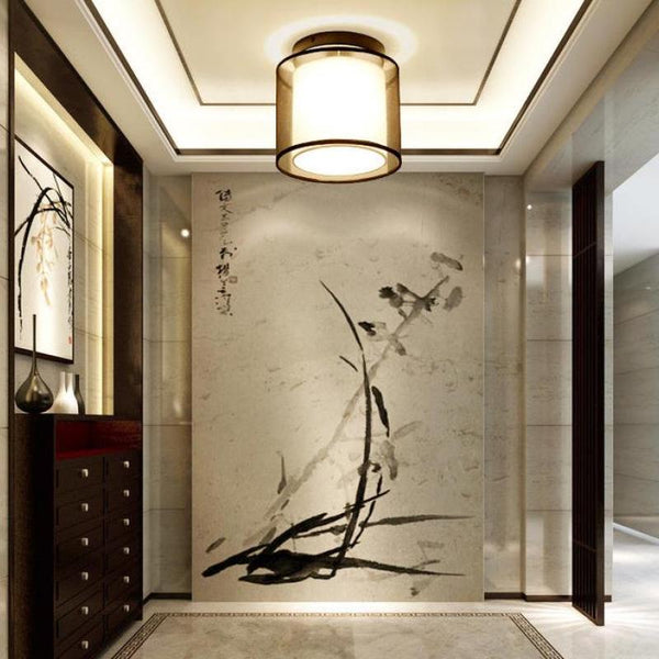 Chinese Style Square Ceiling Light for Living Room