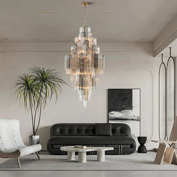 Arcdeco Large Glass Chandelier