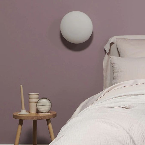 Valentina Modern Globe Shape Vanity Metal Glass LED Wall Lamp
