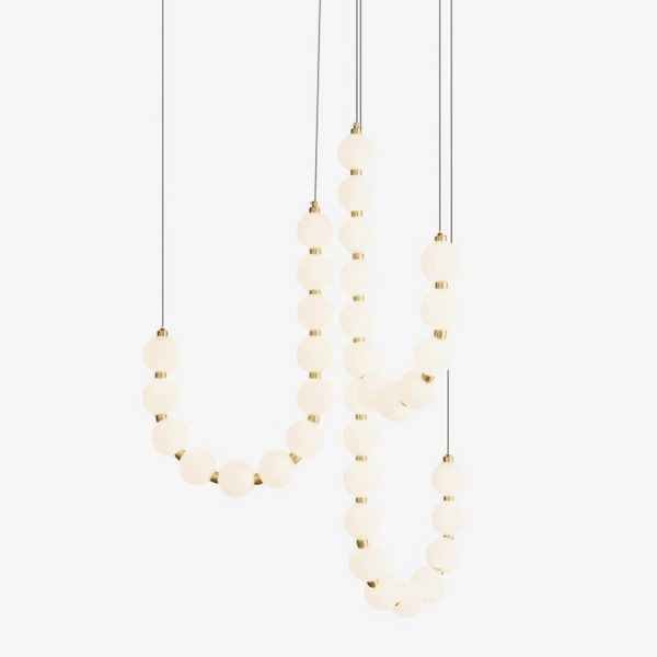 Glass Pearl Necklace Chandelier