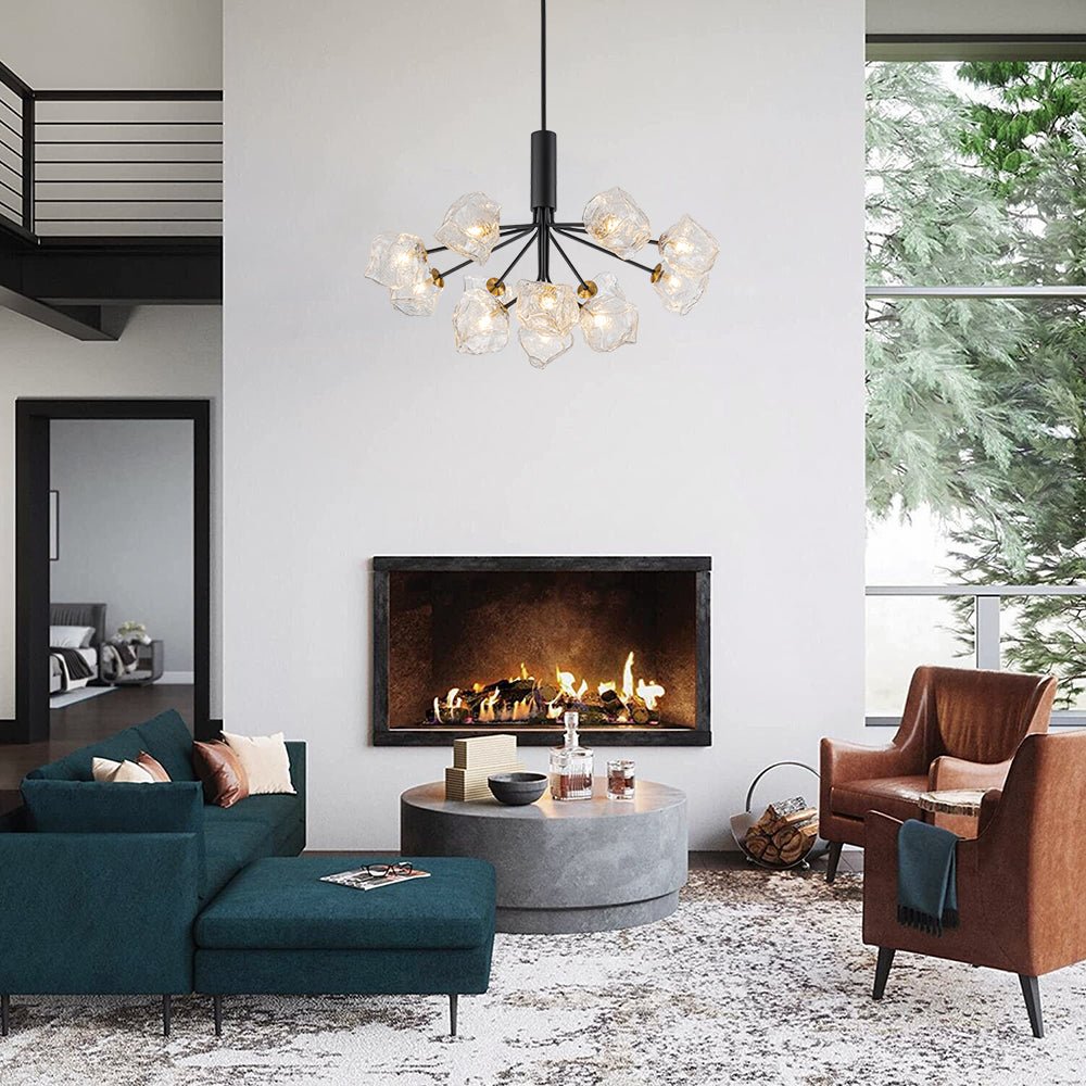 Norduvyr Funky Eclectic Frozen Icy Style Sputnik Chandelier