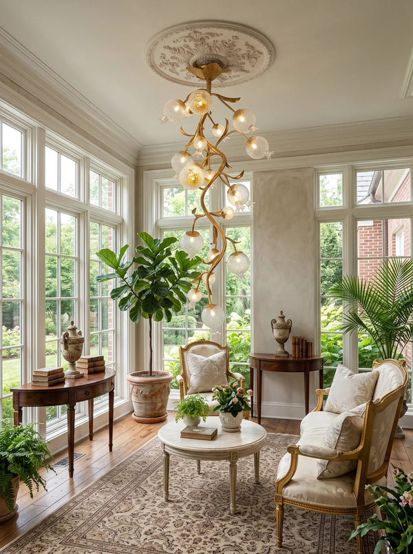 Pomegranate Glass Branch Chandelier