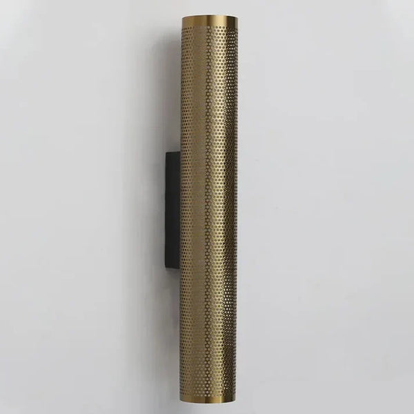 Slim Brass Cylinder Wall Sconce | CLVBC040