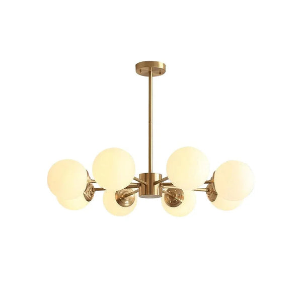 Karrington Chandeliers | Brass Globe Chandelier for Bedroom