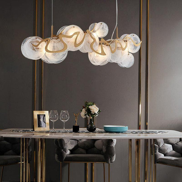 Graffiti Glass Chandelier