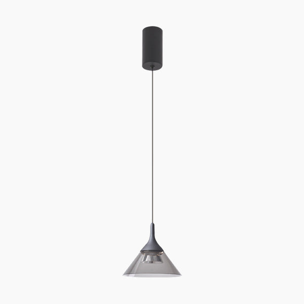 Pendant Lighting Fixture Hanging Modern Minimalist Cone, Aluminium & Acrylic