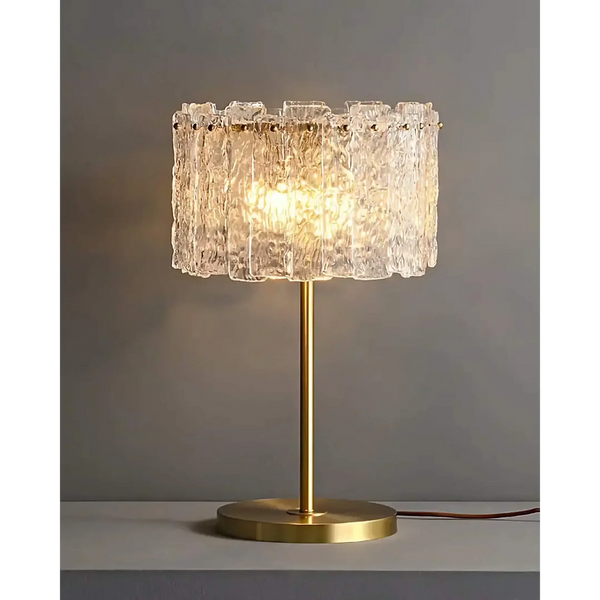 Textured Glass Table Lamp | Brass | CLAZS99S