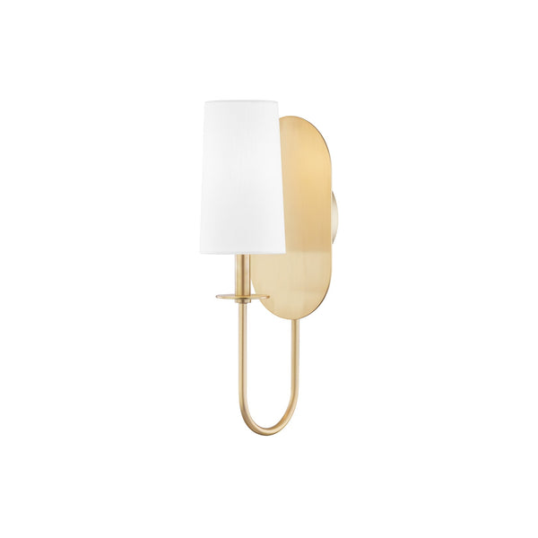 Voloraris Elegance Brass Fabric Wall Lamp