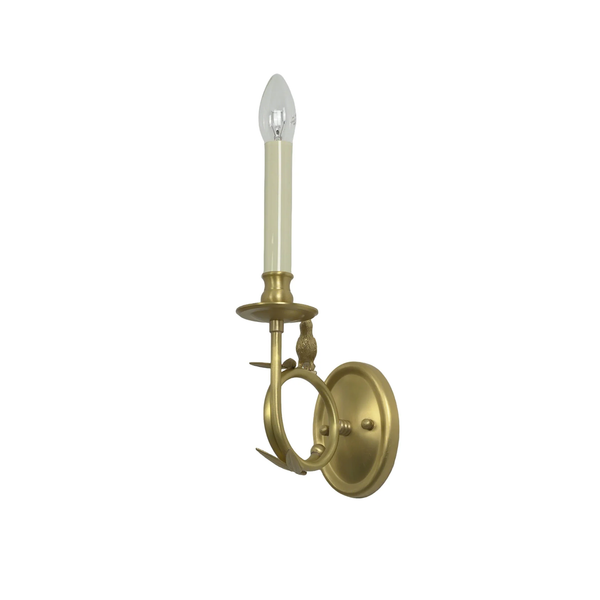 Antique Brass Perching Bird Wall Sconce