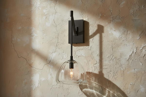 Brass Wall Sconce | Glass Shade | CLH8500