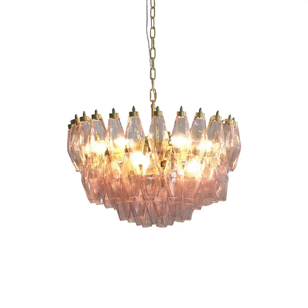 Poliedri Pink Chandelier