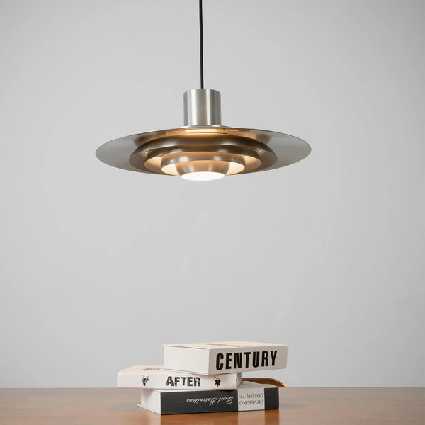 Sculptural Aluminum Hanging Lamp