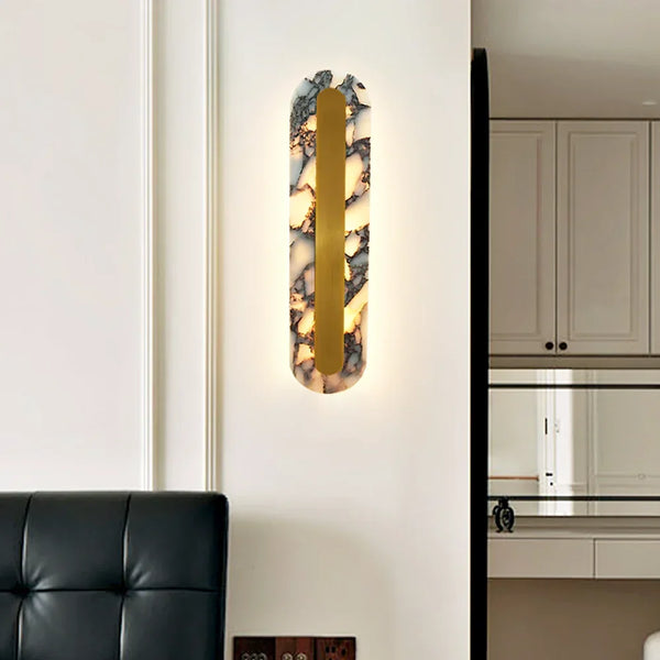 Oval Marble Marmo Wall Lamp