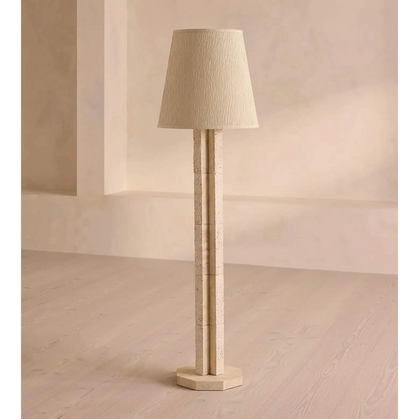 Travertine Block Floor Lamp | CLJFR53