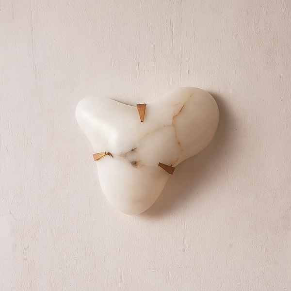 Organic Alabaster Cloud Sconce | CLVALO054