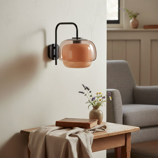 Orbit Colored Modern Vintage Glass Wall Lamp