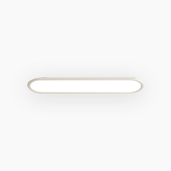 Flush Mount Ceiling Light LED Modern Rounded Rectangle, White