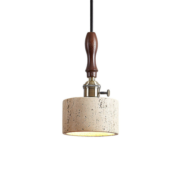 Sycaran Walnut Travertine Pendant Lamp