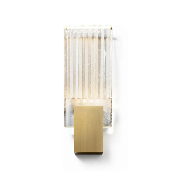 Pleated glass Sconce