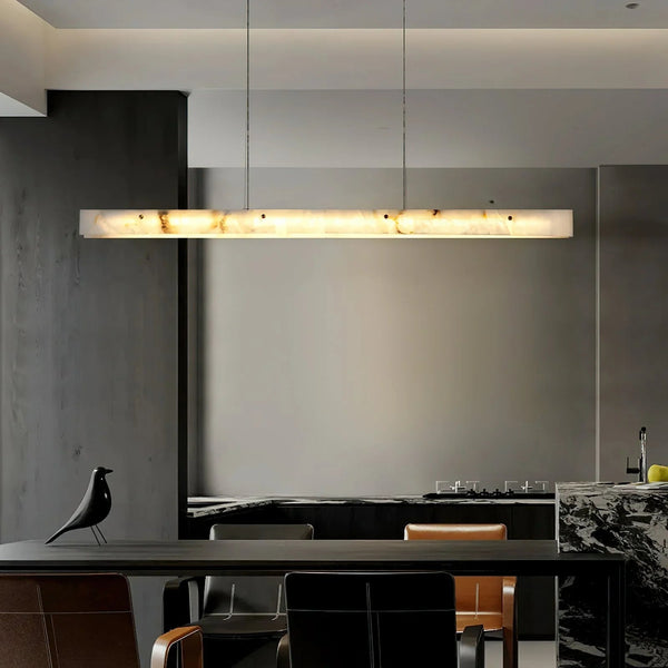 Alabaster LED Linear Pendant Light