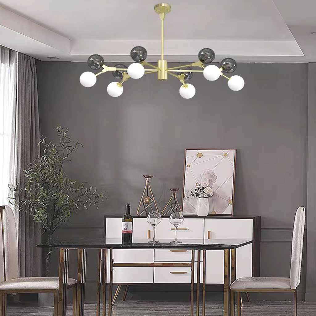 Chandelier Italian Branch Glass Bubble for Sloped Ceiling