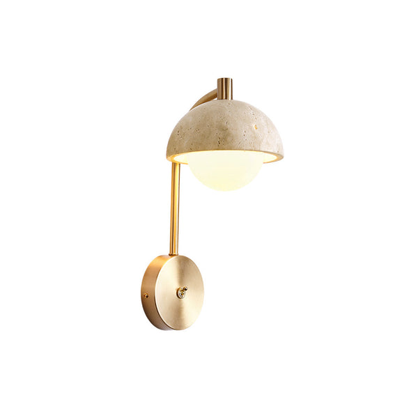 Civarir Beige Travertine Wall Lamp
