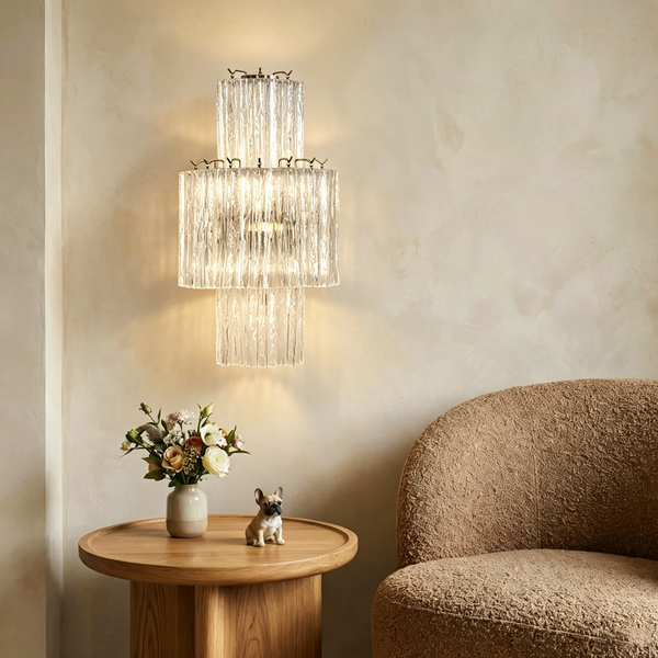 Glacier Tier Glass Wall Light