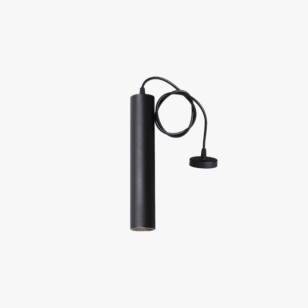 Solira Pendant Light Modern Cylinder Shape Linear Black