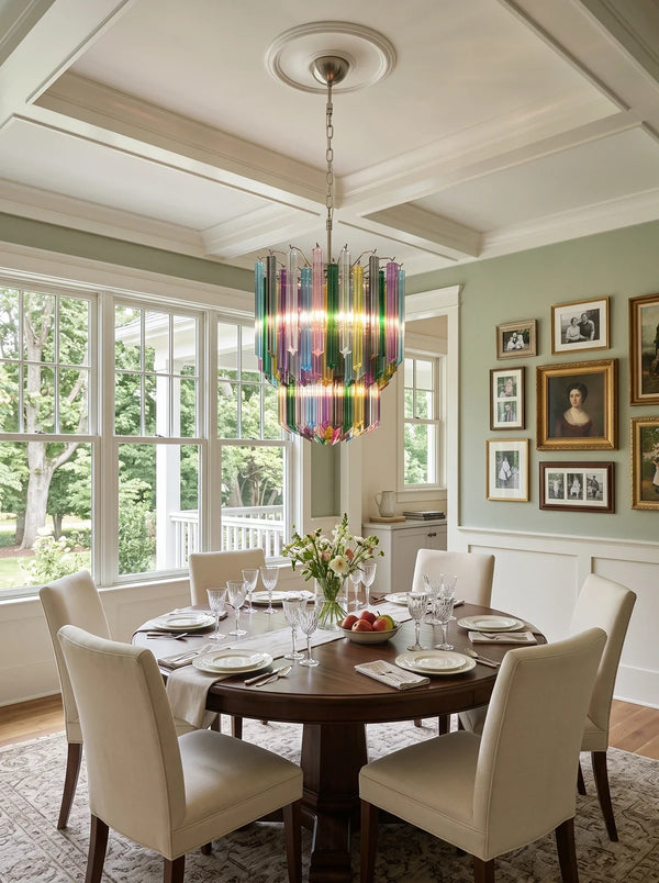 Calliope Multicolour Cut Glass Chandelier