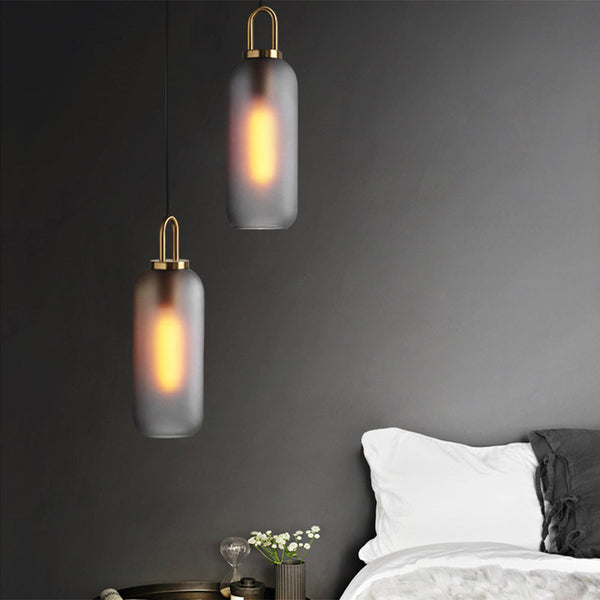 Modern Single Frosted Glass Light Pendant