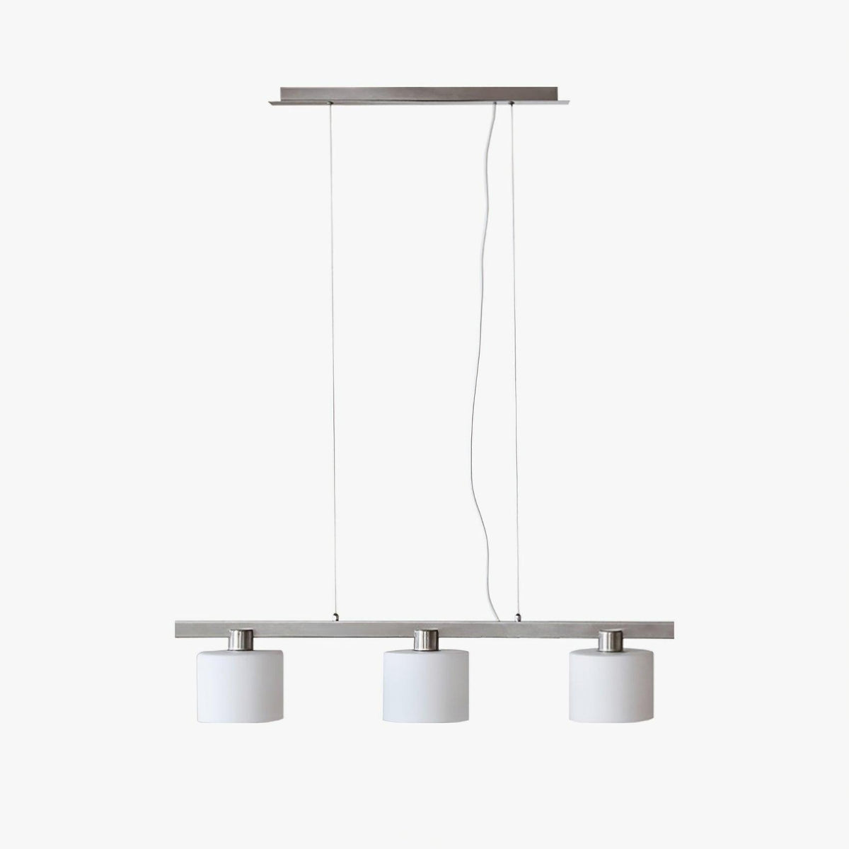 Arisha White Cluster Pendant Light, 3 Heads, Metal/Glass