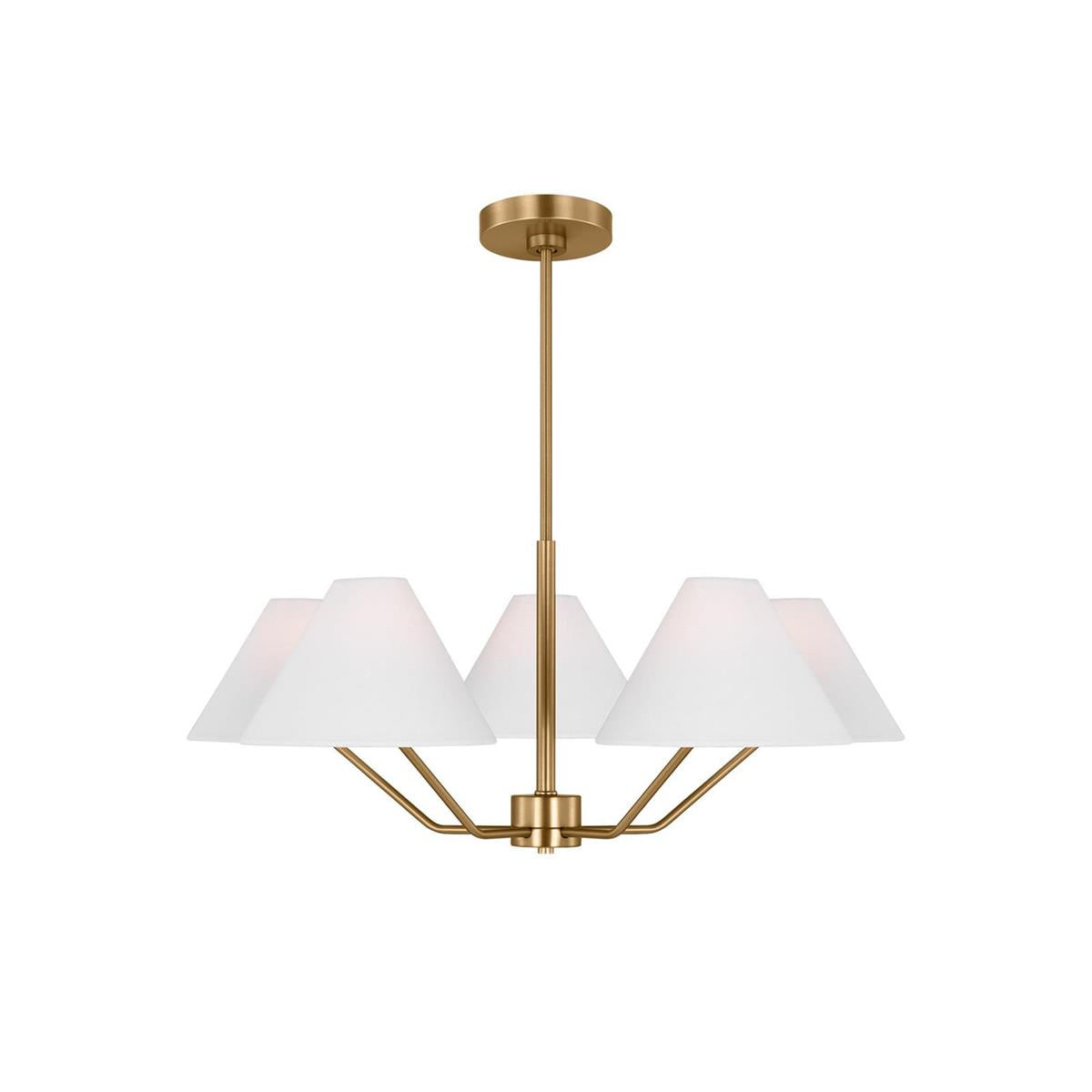 Vortex Traditional Vintage Industrial Fabric Chandelier